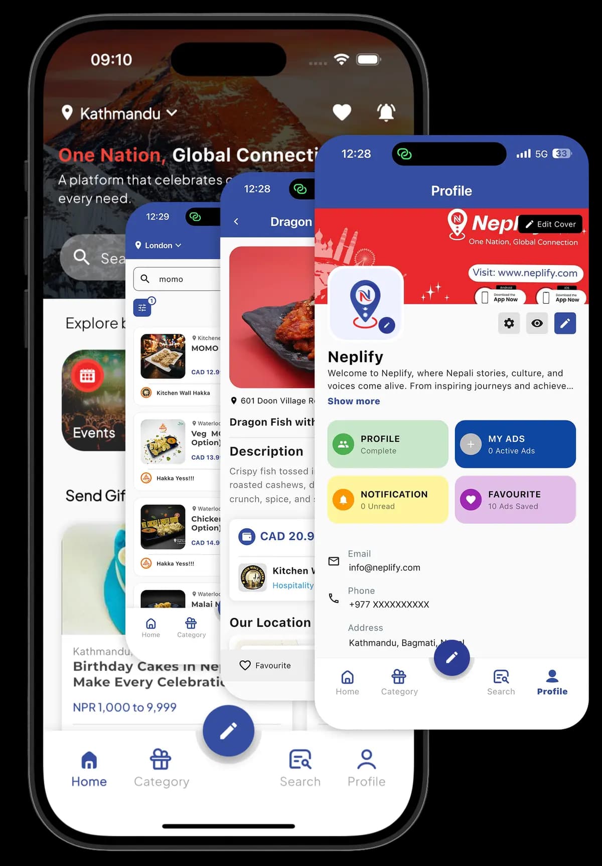 Neplify Mobile App Preview